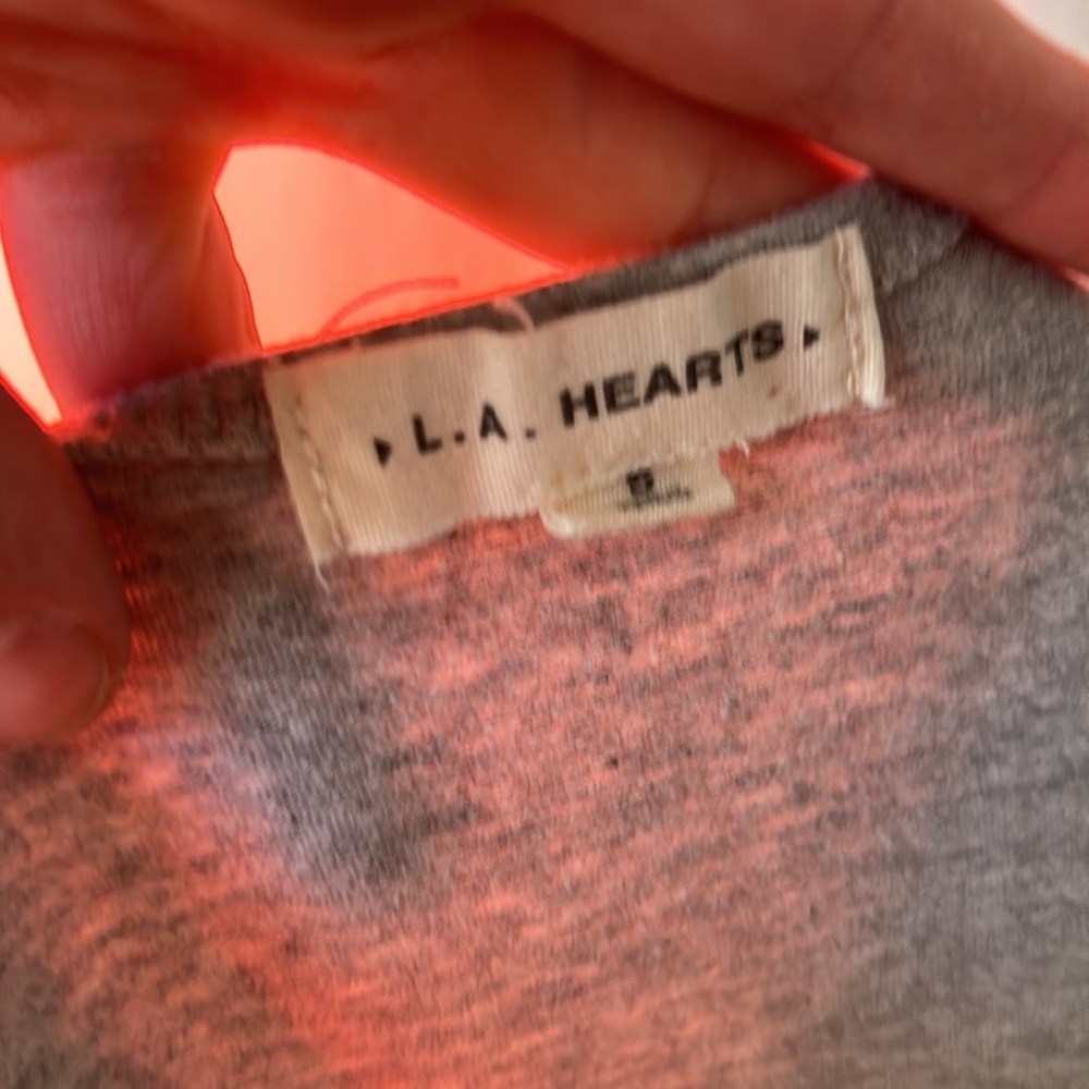 LA HEARTS Grey Bodysuit - Picture 3 of 4